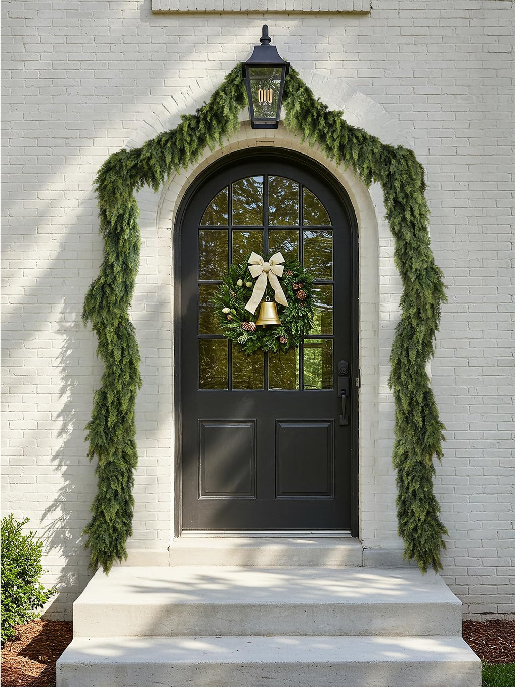9Ft Christmas Cedar Garland, Real Touch Soft Greenery Christmas Decorations