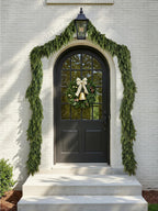 9Ft Christmas Cedar Garland, Real Touch Soft Greenery Christmas Decorations