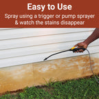 RID-O-RUST Outdoor Liquid Rust Stain Remover, Removes Stains, Calcium, and Limescale from Concrete, Vinyl Siding, and More, 1 Gallon Bottles (4 Pack)