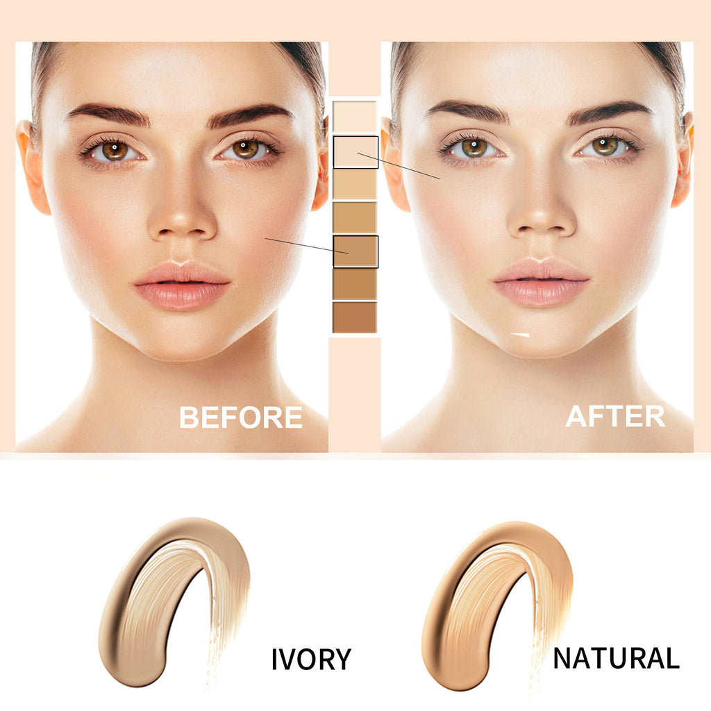 Cc Cream Self Adjusting for Mature Skin,Skin Tone Adjusting CC Cream SPF 50,for Older Women-1.01 oz(2PCS)