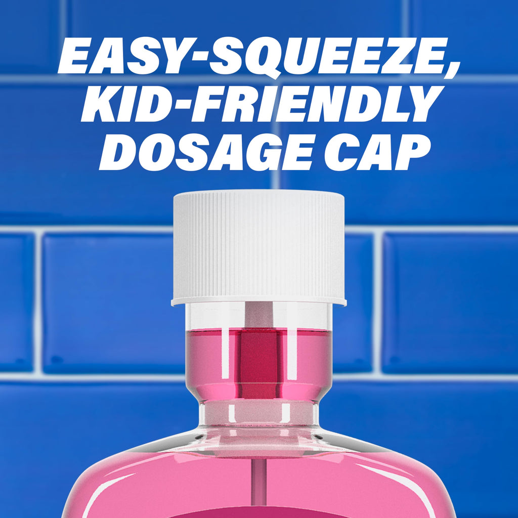 ACT Kids Anticavity Fluoride Mouthwash, Sugar & Alcohol Free Mouth Rinse Strengthens Teeth, Bubble Gum Blowout, 16.9 fl. oz.
