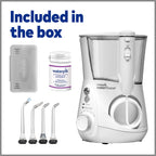 Waterpik Whitening Professional Water Flosser, Electric Power With 10 Settings, 30 Whitening Tablets, Whitens Teeth Gently, White WF-05