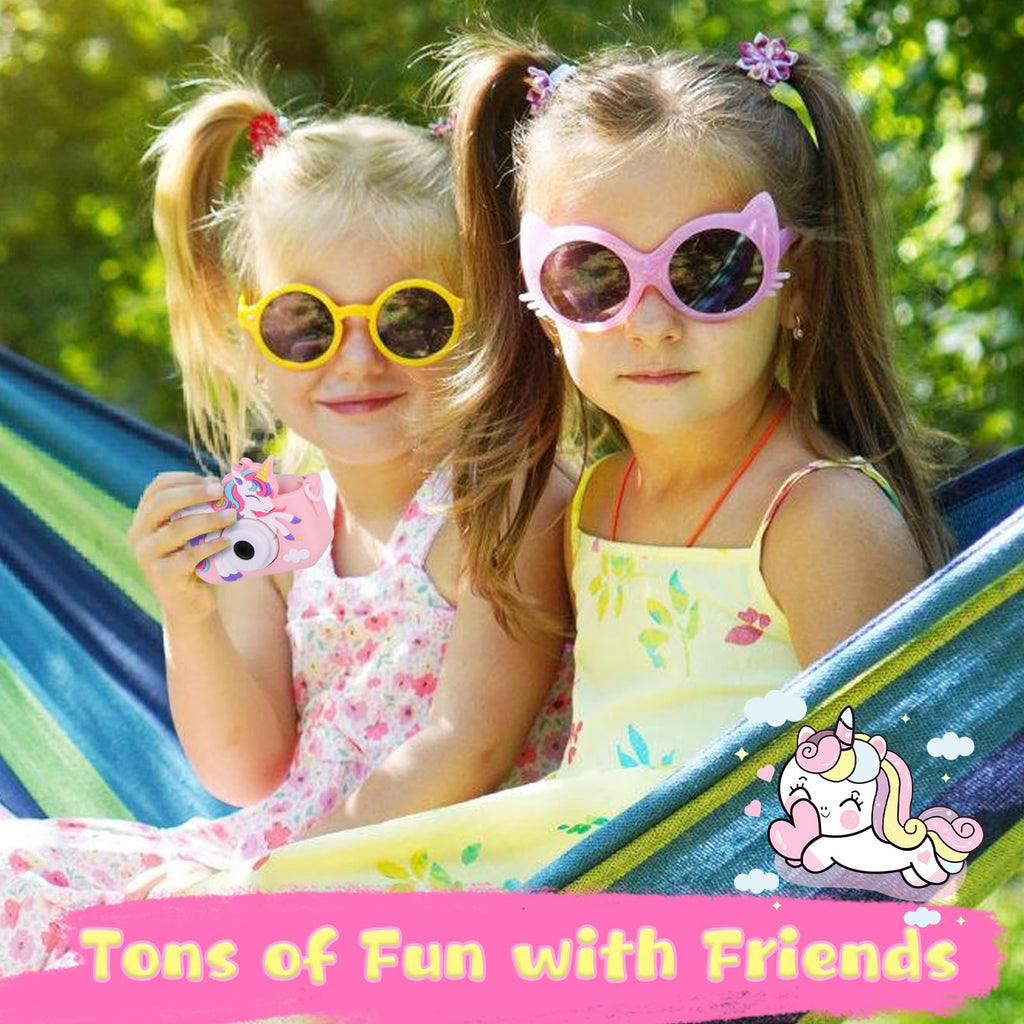 Unicorn Toys Camera for Kids Girls Age 3-8, Pink