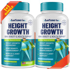 BoneScience Inc Height Growth Maximizer - Growth Optimization Supplement for Teens & Young Adults – Bone & Development Support with Calcium, Vitamin D3, Zinc & Amino Acids – 2 Pack (60 Count Each)