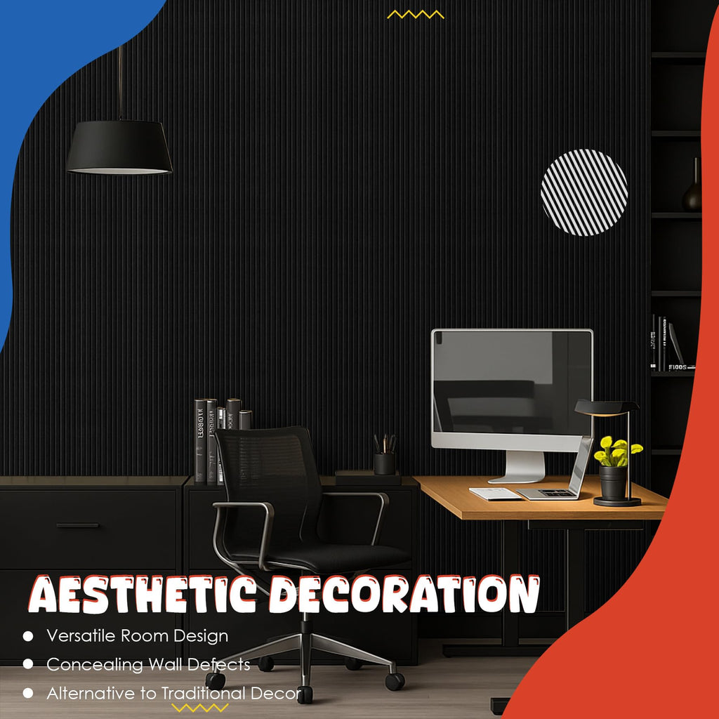 10 Pack Acoustic Panels,47.2”x23.6“x0.4” Acoustic Wall Panels,Large Soundproof Panels,Self-Adhesive Sound proof Panels for Walls,Acoustic Treatment for Recording Studio&Office,Black