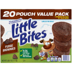 Entenmann's Little Bites Fudge Brownie Mini Muffins | 4 Pack (80 Pouches Total)
