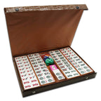 American Mahjong Game Set: 166 White Engraved Tiles, Western Mah Jongg Play, Traveler Size Case, Dices, Chips, Manual, Win Indicator