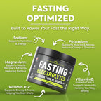 NovaPeak Fasting Electrolytes - Fast Hydration & Fasting Salts - Electrolytes for Fasting - Fasting Supplement - 30 Servings, Lemon Lime