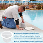 SPX1082CA Pool Skimmer Basket & SPX1082D Basket Support Ring Replacement for Hayward Swimming Pool Skimmer & Aladdin B-152 Skimmer SP1082 SP1083 SP1084 1085 1086 SP1075 1075T 1076 1077 Skimmers Basket