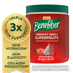 Benefiber Prebiotic Fiber + Superfruits Dietary Supplement, Strawberry Dragon Fruit Flavor, 8.8 oz (250g)