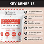 Just Ingredients Chocolate Peppermint Protein Powder