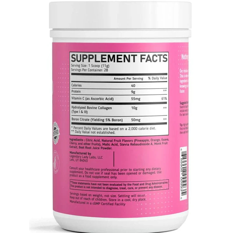 Rebuild Clean Collagen Solution | Collagen, Vitamin C, & Boron | Made in USA | GMO Free