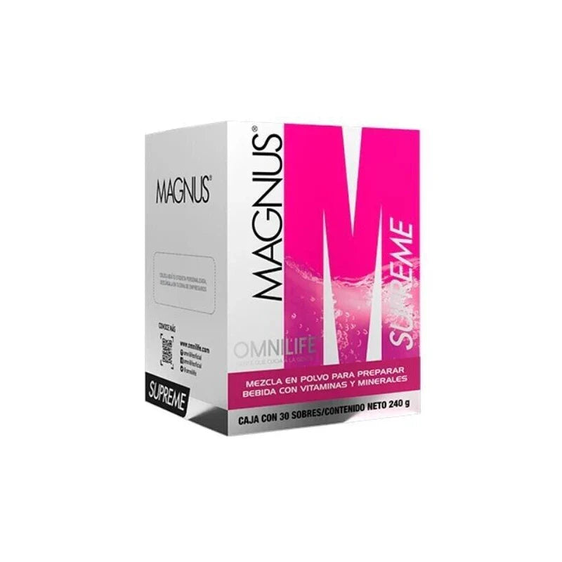 Omnilife Magnus Supreme | OML | Energy & Brain Supplement | Box w/ 30 Packets