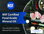 Premium 100% Pure Food Grade Mineral Oil USP, 4 Pack of Gallons, Food Safe Butcher Block and Cutting Board Oil, NSF Certified Material