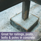 Akona Instant Anchoring Cement - Quick Setting Powder, Set Railings, Bolts, Poles, Fixtures, and More, High-Strength, Just Add Water (10 Pounds)