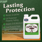 HOPE'S 100% Pure Tung Oil, Food Safe, Premium Waterproof Natural Wood Finish and Sealer for Indoor and Outdoor Projects, 32 Fl Oz, 2 Pack