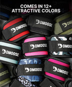 DMoose Fitness Ankle Straps for Cable Machines - One Size Fit Premium Padding, Glute Kickback Ankle Strap for Women & Men, Cable Attachments for Gym & Booty Workouts (Baby Blue - Pair)