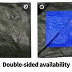 TARPAL 10x10 Feet Green Tarp Waterproof 6mil Small tarps Multipurpose Protective Cover All Purpose Poly Tarps Cover for Firewood Outdoor Furniture etc