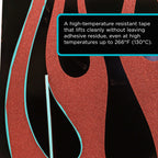 Custom Shop Vinyl Fineline Pinstripe Tape, Blue 1/2" x 36 Yard Roll - Create Sharp Graphic Design Curves, Mask Fine Lines, Conformable Paint Masking Striping Tape for Auto, Motorcycle, Flame Painting