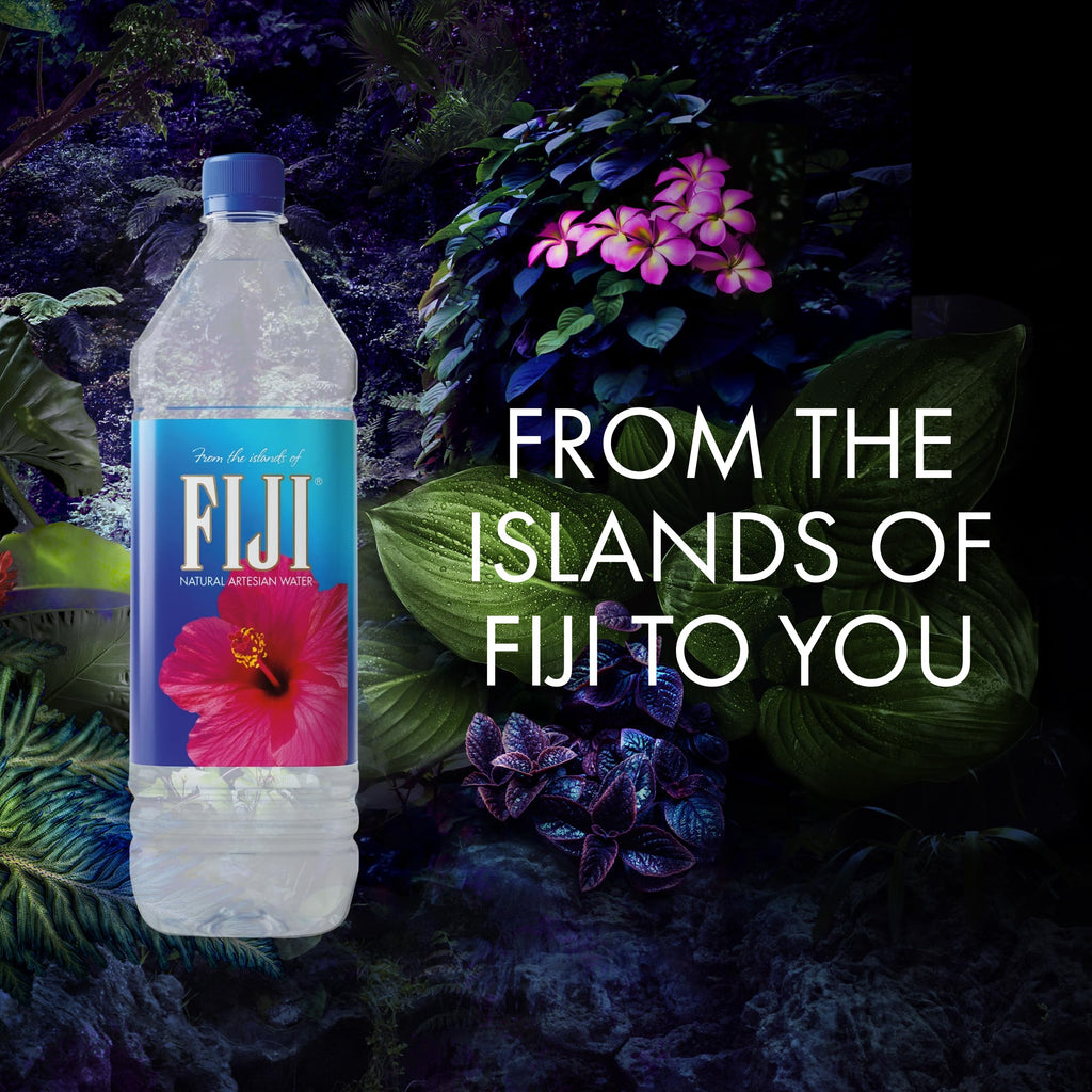 FIJI Natural Artesian Bottled Water 1.5 Liters /50.7 Fl Ounce (Pack of 12)