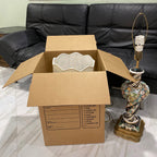 Uboxes Moving Boxes with Handles, 10 Premium Large, 18 x 18 x 24, Brown, BOXINDSLAR10