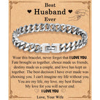 EFVISD Gift for Him Husband Bracelet Gifts Presents from Wife