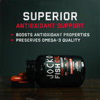 Jocko Fuel Omega 3 Fish Oil Supplement 2000mg - Burpless Fatty Acid Supplement, Wild Caught, Powerful Antioxidant with Astaxanthin (60 Capsules)