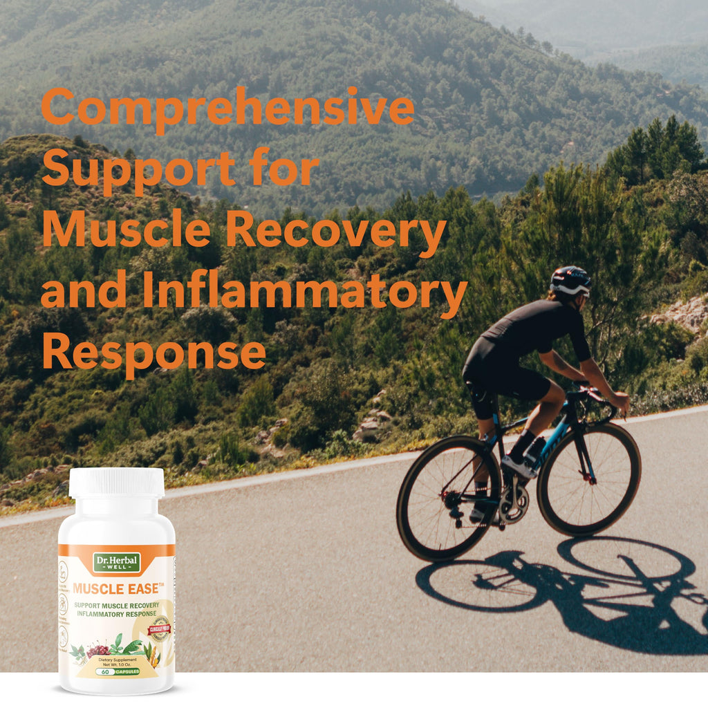 DR.HERBAL WELL Muscle Ease - Joint, Muscle & Nerve Support Fast Acting Relax Comfort Recovery Natural Herbal Supplement - (60 Capsules) MAX-Strength