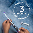 Oral-B iO Series Ultimate Clean Electric Toothbrush Replacement Brush Heads for an Oral-B Electric Toothbrush, 4 Count, White