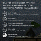 Roman Ultra® Clear Strippable Wallpaper Adhesive, PRO-880 (5 Gallons - 1,650 sq. ft.)