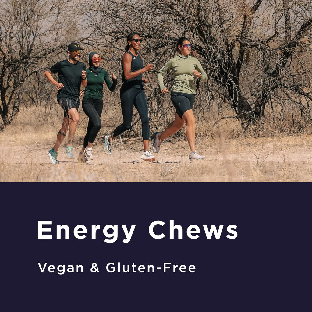 GU Energy Chews, Salted Lime Energy Gummies with Electrolytes, Vegan, Gluten-Free, Kosher, Caffeine-Free, and Dairy-Free On-The-Go Energy for Any Workout, 12 Bags (24 Servings Total)