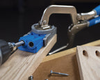 Kreg R3 Jr. Pocket-Hole Jig System - Portable Kreg Pocket-Hole Jig - Easy Clamping & Adjusting - Includes Positioning Sliders - For Materials 1/2" to 1 1/2" Thick