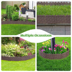 30 Pack (30FT) Weaving Flower Bed Garden Edging Borders, Landscaping Edging