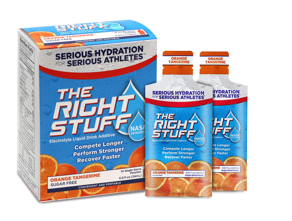The Right Stuff electrolyte drink concentrate - 10 Pouch Box - Orange Tangerine