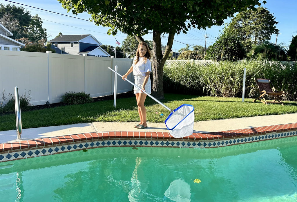 Pool Zing Professional 19" Fine Mesh Pool Skimmer Net - Triple Layer Net for Fine Debris Cleaning