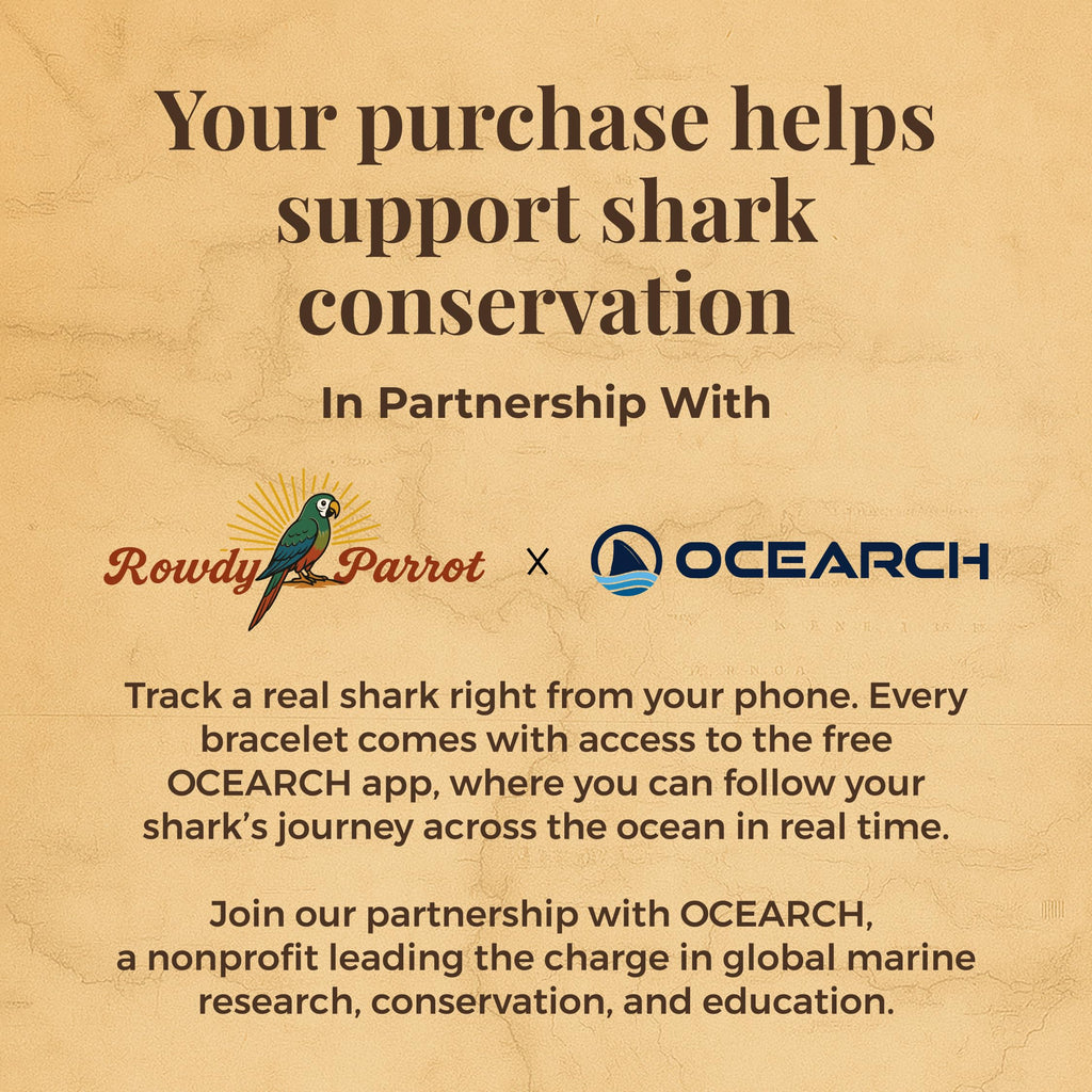 Rowdy Parrot FlexTech Animal Tracking Rope Bracelet - Supports OCEARCH Ocean Conservancy - One Size Fits All - Waterproof, Sweatproof, Sunproof