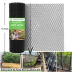 Tilvex 15.7" x10' Plastic Mesh Fence Roll,Heavy Duty Chicken Wire