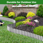 100ft Landscape Edging, 3in Tall Corrugated Metal Garden Border