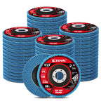 EZARC Zirconia Flap Discs 60 Grit, 4-1/2 x 7/8-Inch, Type 29, 50-Pack