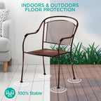 Wrought Iron Patio Furniture Feet Caps (32 Pack, Black) - 1.5" Round Plastic Outdoor Chair Leg Caps, Patio Furniture Replacement Feet