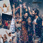 Confetti Sky [6 Pack] 12 Inch Confetti Cannons | Multicolor Confetti Poppers for Wedding Celebration, Birthday Party, Pranks, Graduation, Christmas Eve and New Year Celebration