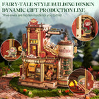 ROKR 3D Puzzle for Adults Christmas Dream Gift Factory DIY Miniature House