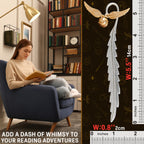 Harry Potter Metal Bookmark with Hanging Charm Golden Snitch Hogwarts Reading Gifts Christmas Stocking Stuffers Book Lovers Gift Box