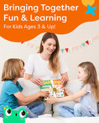 THE BAMBINO TREE Animal and Picture Bingo Game for Kids - Flash Cards Matching Learning Board Game for Ages 3-6 Preschool, Kindergarten & Family Fun