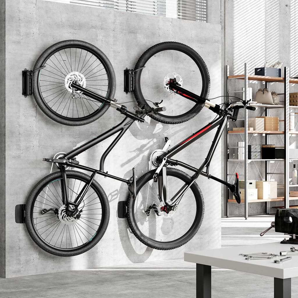 monTEK Swivel Bike Wall Mount – Garage Bike Hanger & Space-Saving Vertical Bike Rack for Garage & Apartment, Sturdy Bike Storage Hook Holds up to 66 lbs, Easy Installation & Scratch-Proof Design