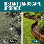 6" x 40FT Rusted Corrugated Metal Landscape Edging