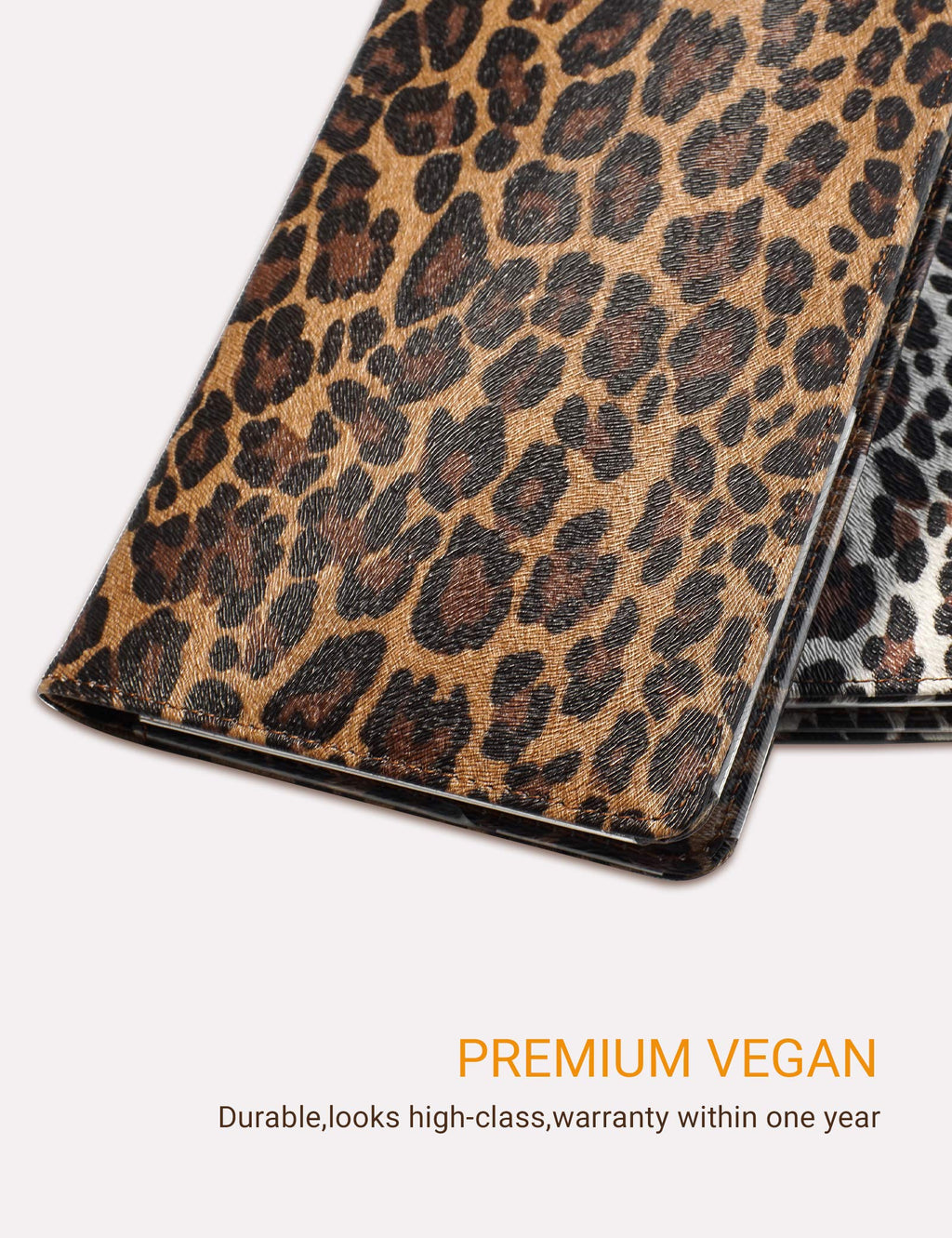Mymazn Leopard Server Books for Waitress Book Waiter Book Server Booklet Restaurant Waitstaff Organizer, Serving Book Guest Check Book Holder Money Pocket Fits Server Apron