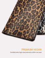 Mymazn Leopard Server Books for Waitress Book Waiter Book Server Booklet Restaurant Waitstaff Organizer, Serving Book Guest Check Book Holder Money Pocket Fits Server Apron