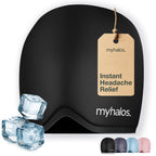Myhalos® Migraine Relief Cap, Ice Hat for Migraines, Headache Relief Cap, 30% More Gel, Hot & Cold Therapy Head Ice Pack, Cooling Headache Hat, Tension Wrap, Hangover Cap, Ice Face Mask
