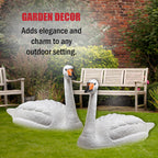 Swan Decoys for Geese Large Floating Swan Decoy for Pool Pond & Lake 2 Pack
